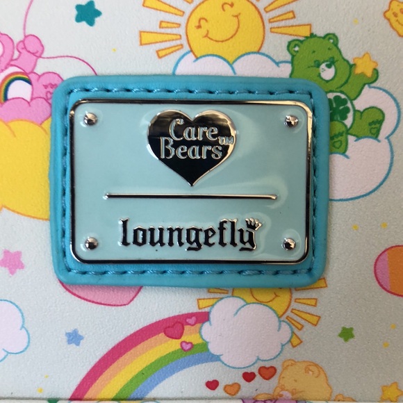 Loungefly Care Bears 40th white multi mini back pack fun playful casual NWT - Picture 3 of 10